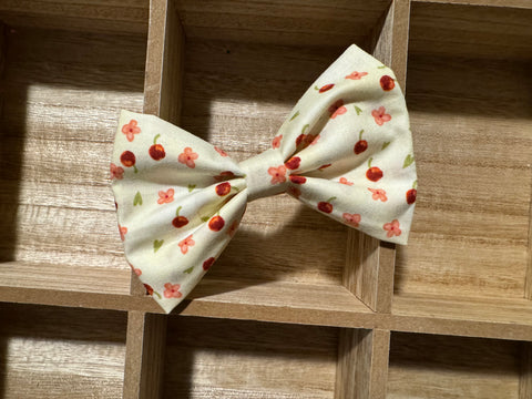 Cherry Floral Bow