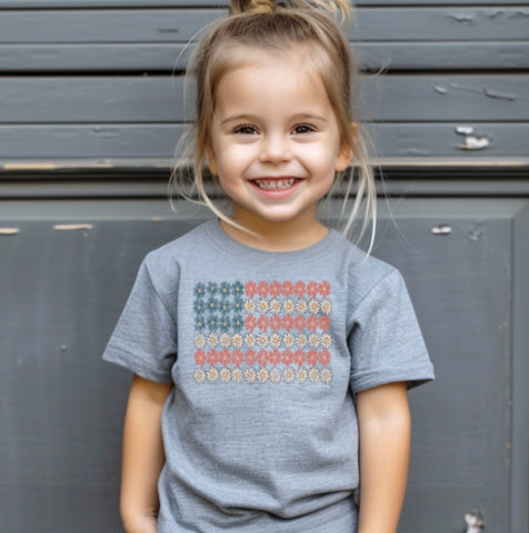 Kids Daisy Flag Tee